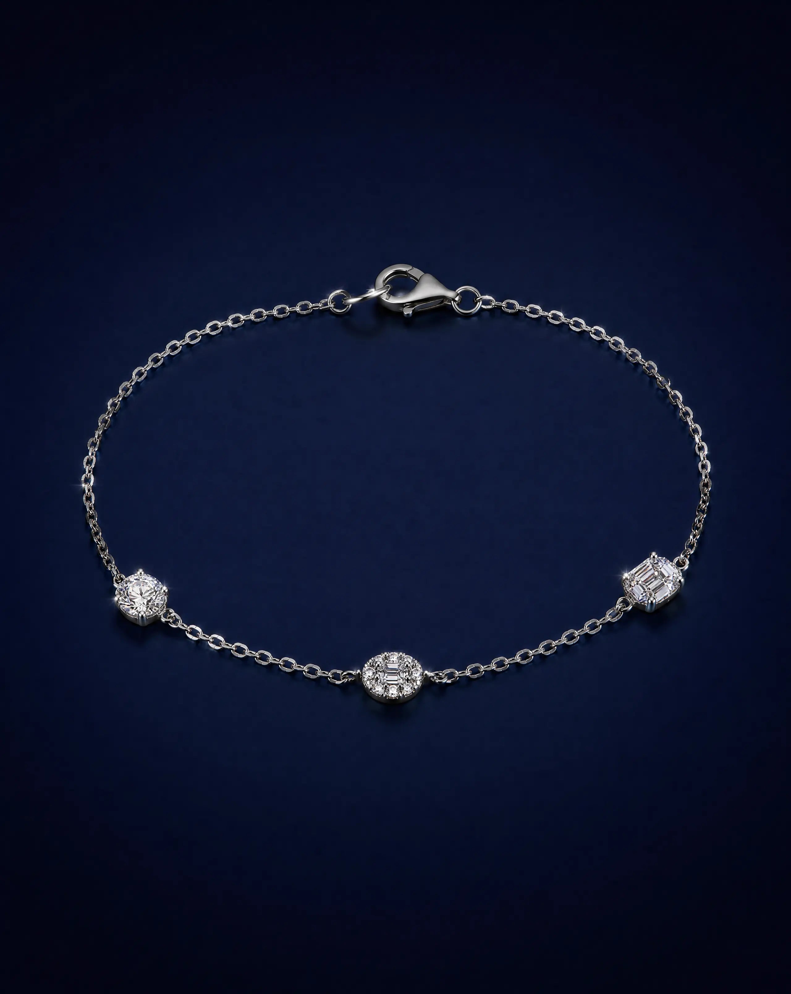 Asteria Crystal Stations Bracelet Delisa Jewelry