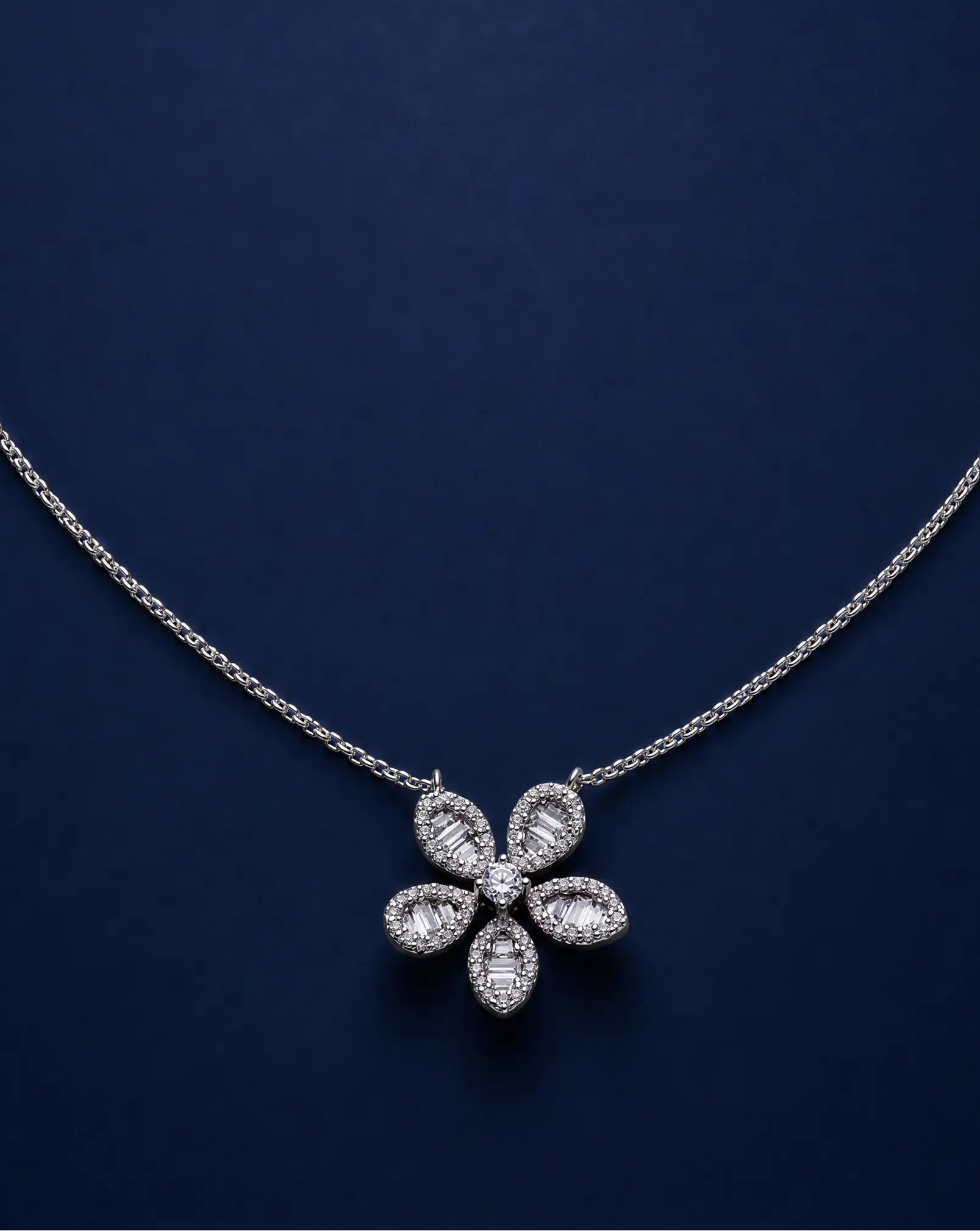 Asteria Bloom Pendant Necklace Delisa Jewelry