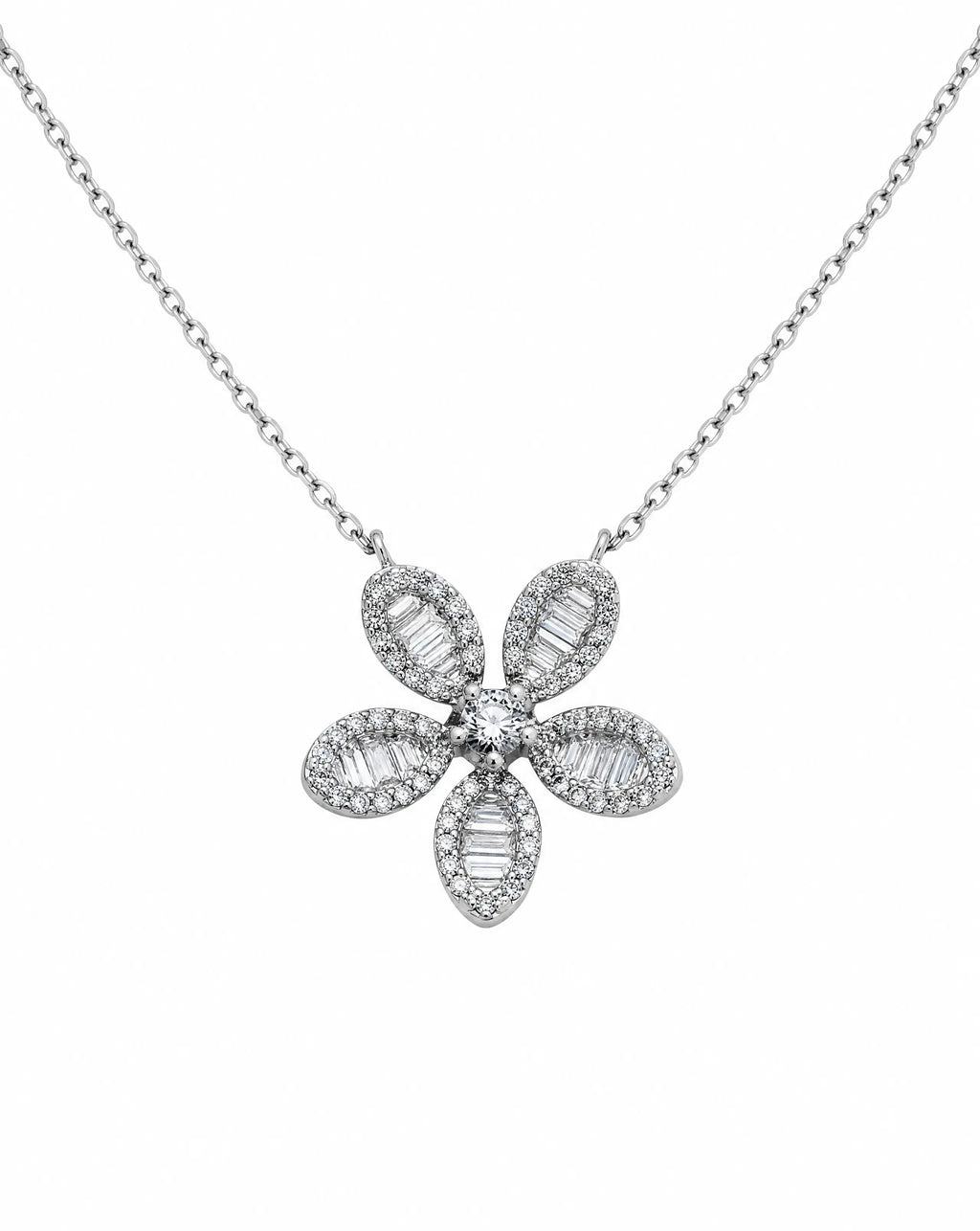 Asteria Bloom Pendant Necklace Delisa Jewelry