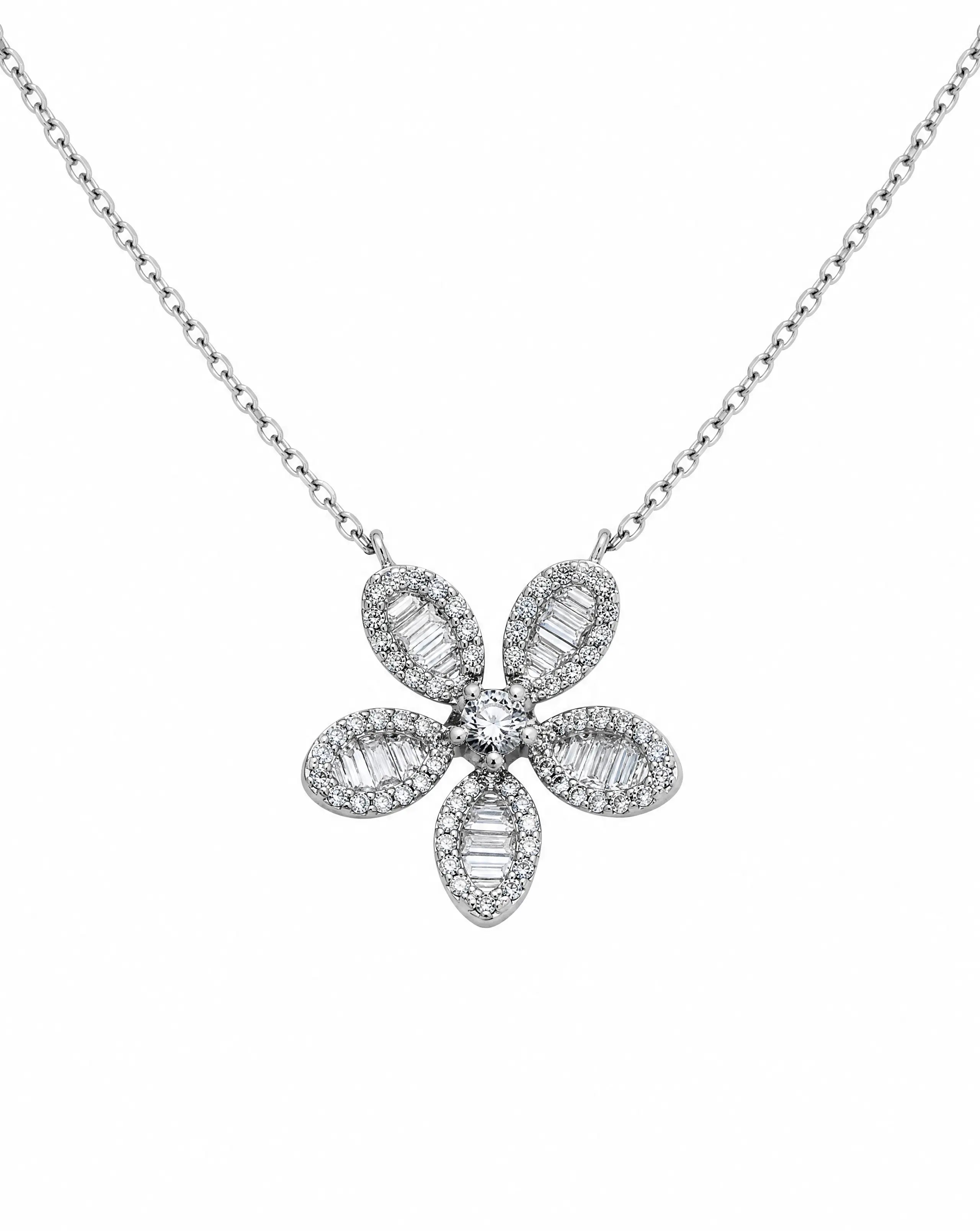 Asteria Bloom Pendant Necklace Delisa Jewelry