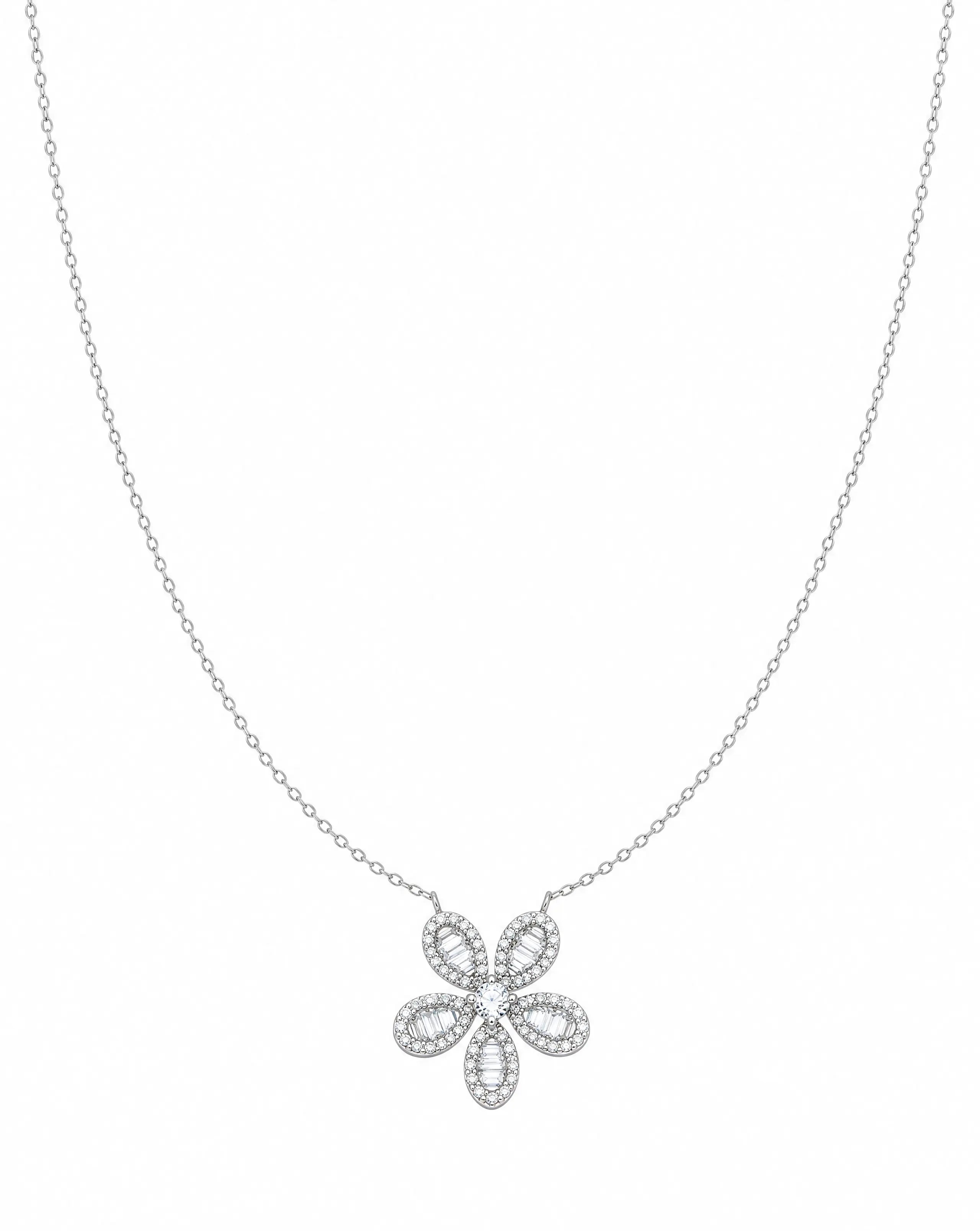Asteria Bloom Pendant Necklace Delisa Jewelry