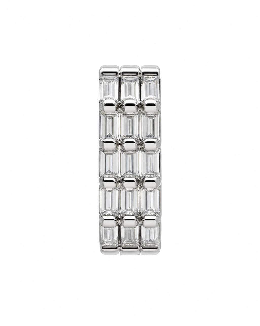 Asteria Emerald-Cut Huggie Earrings