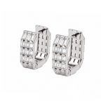 Asteria Emerald-Cut Huggie Earrings