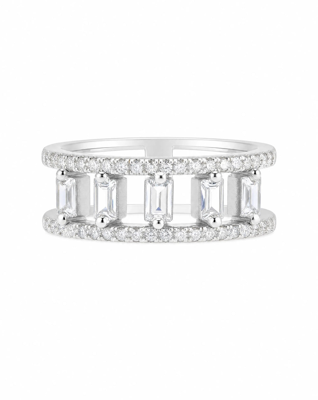 Asteria Emerald Cut Statement Ring