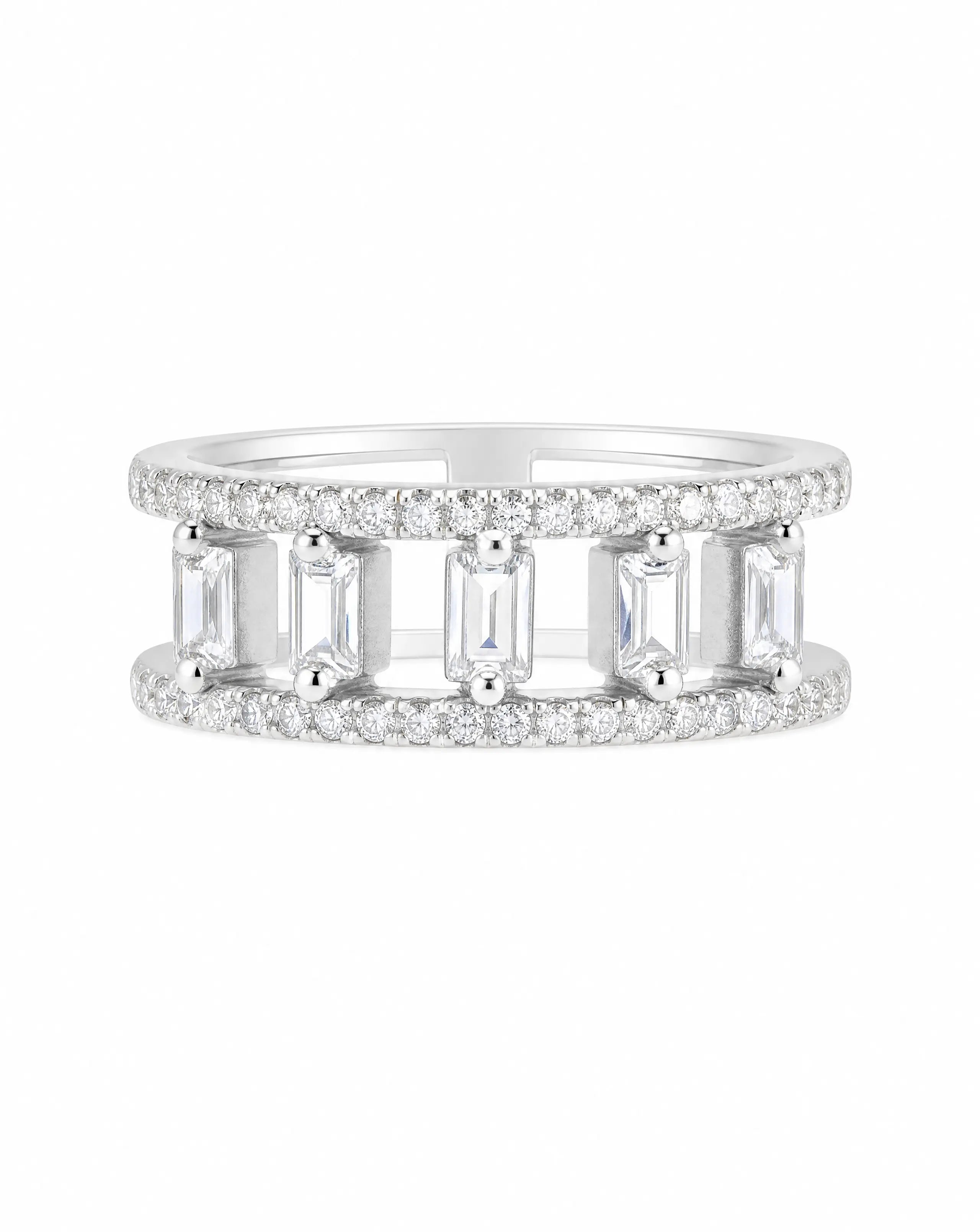 Asteria Emerald Cut Statement Ring