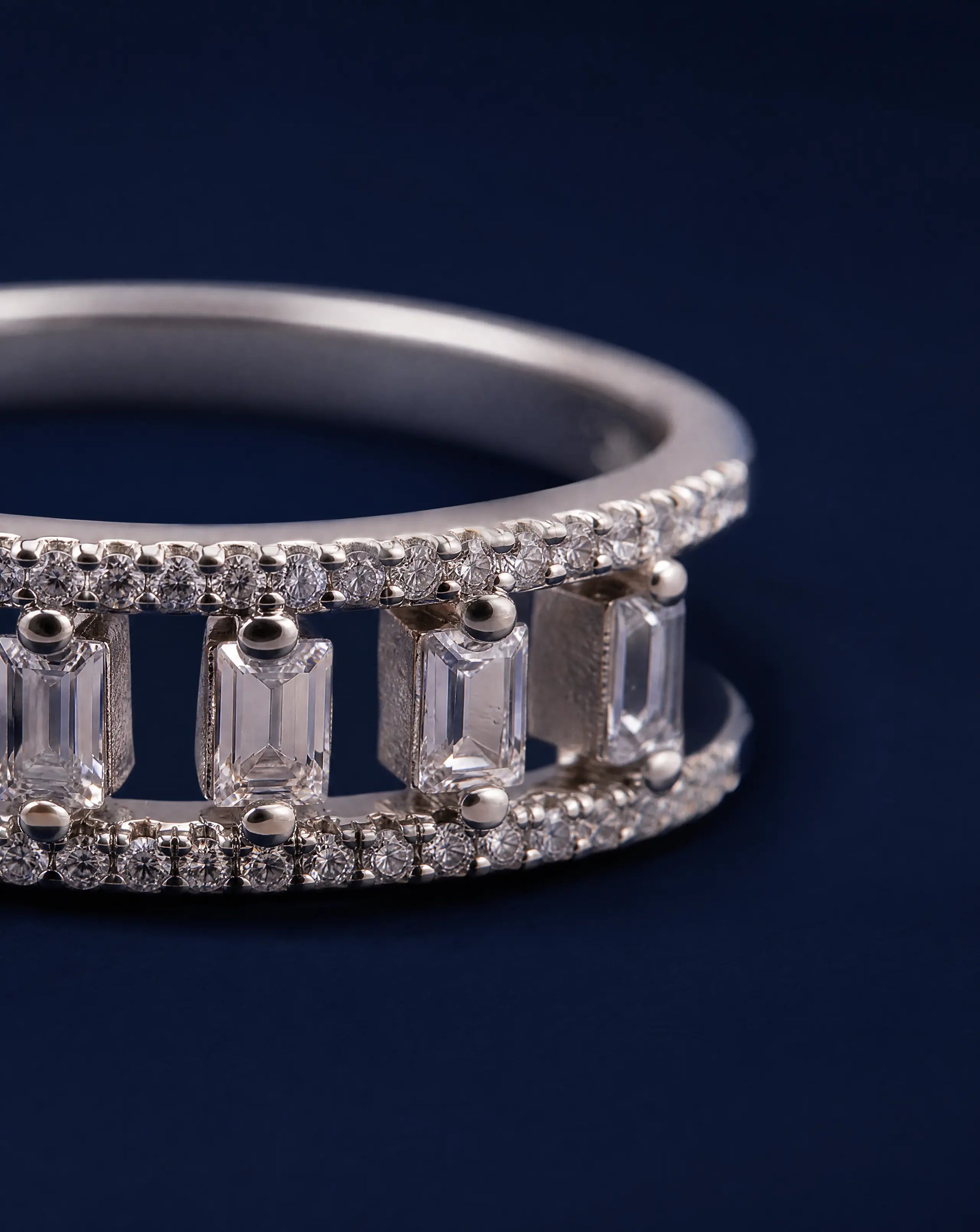 Asteria Emerald Cut Statement Ring
