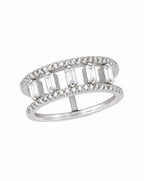 Asteria Emerald Cut Statement Ring