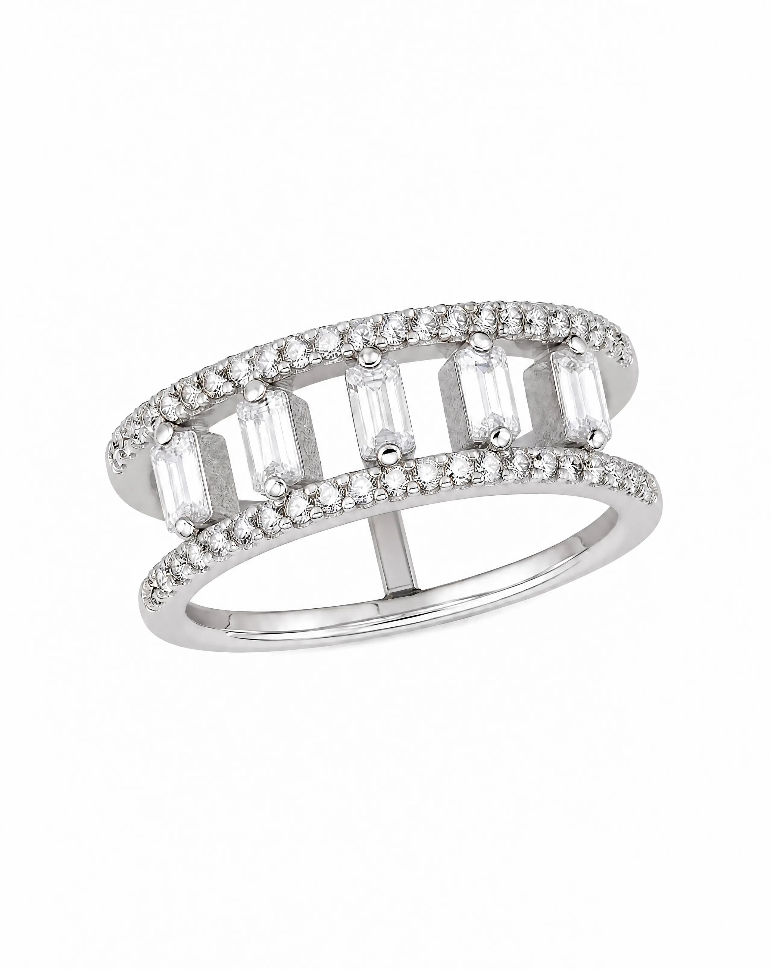 Asteria Emerald Cut Statement Ring