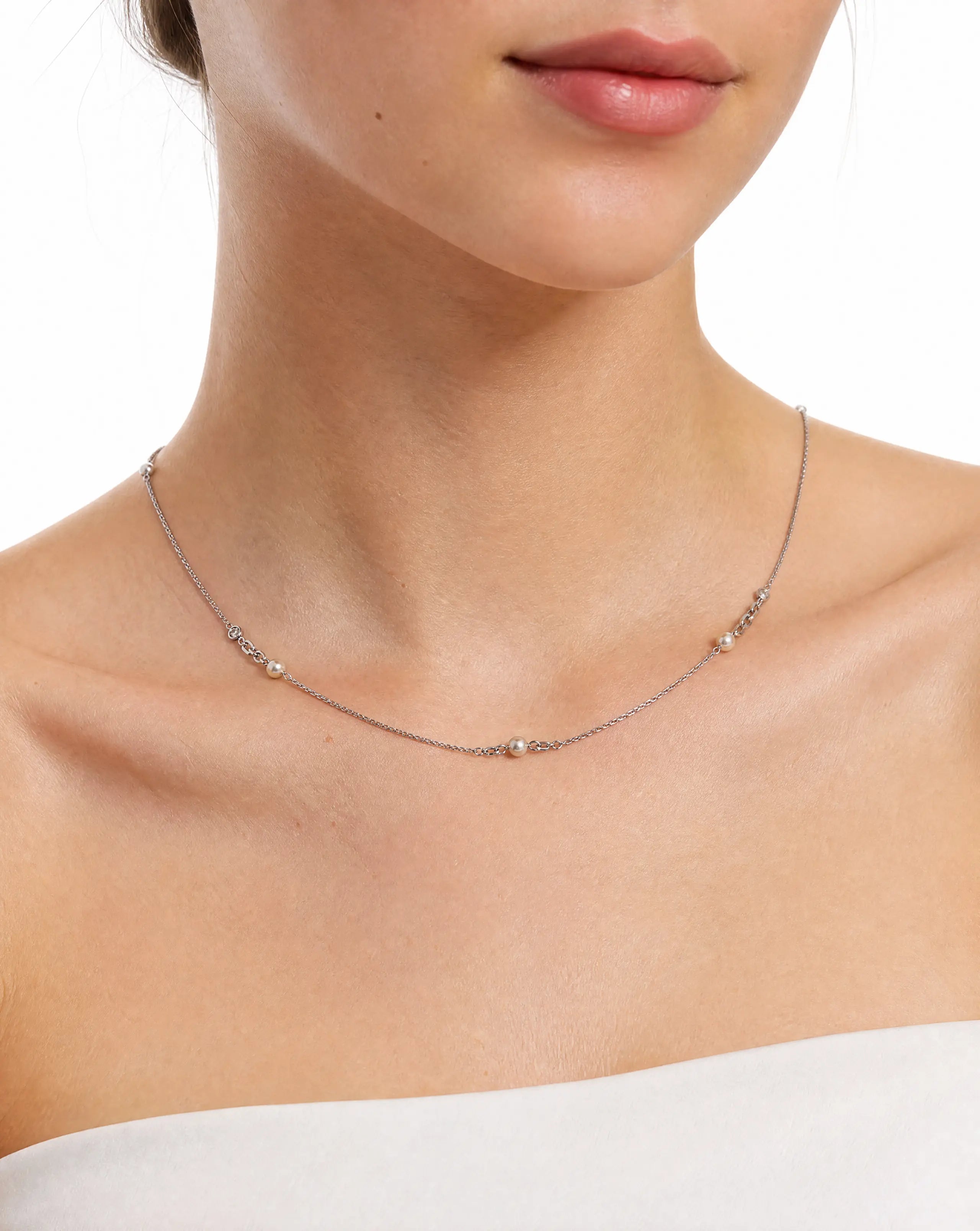 Pearl Muse Long Pearl Necklace Delisa Jewelry