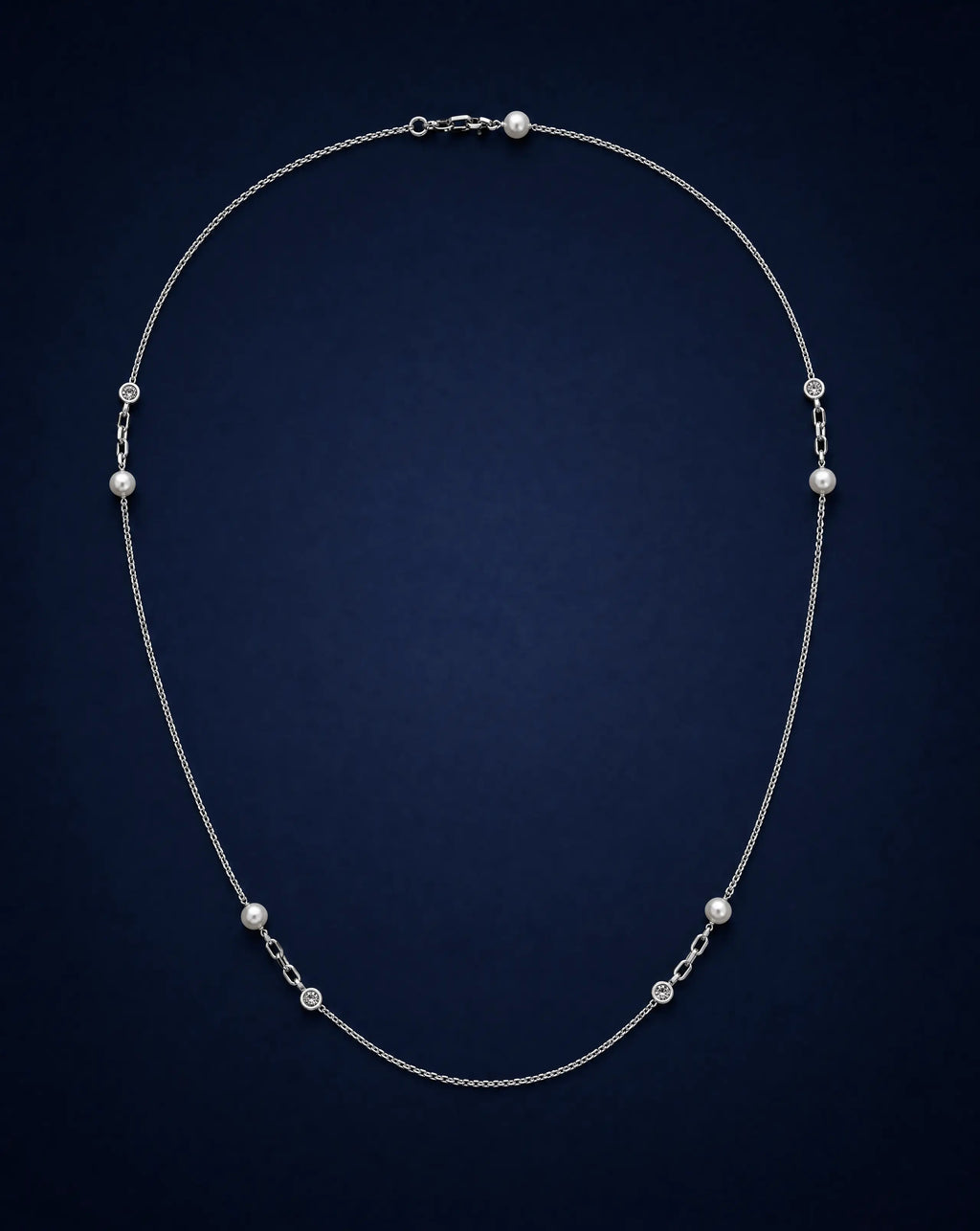 Pearl Muse Long Pearl Necklace Delisa Jewelry