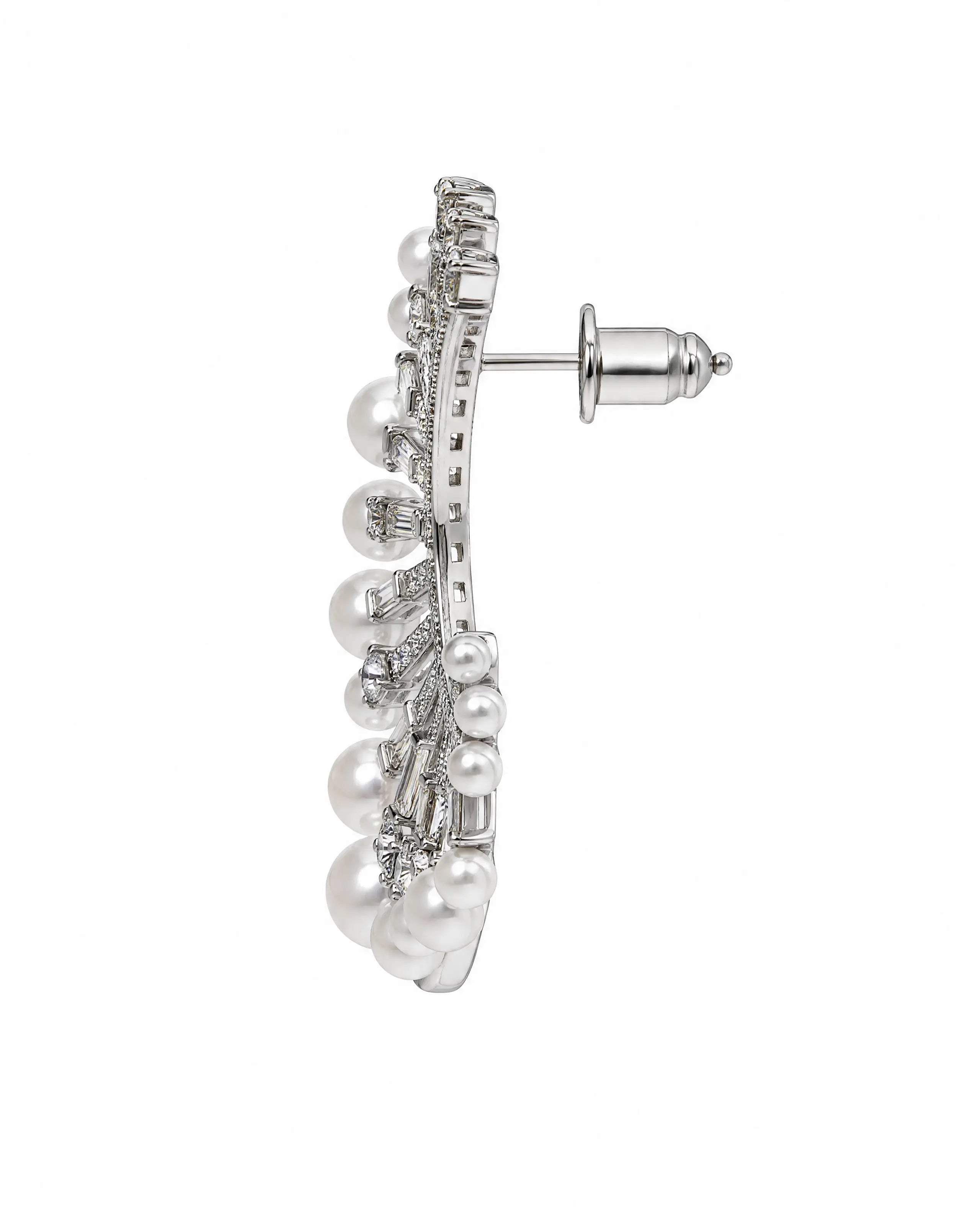 Pearl Muse Statement Halo Earrings Delisa Jewelry