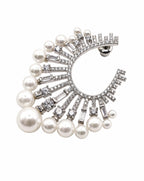 Pearl Muse Statement Halo Earrings Delisa Jewelry