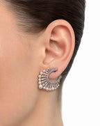 Pearl Muse Statement Halo Earrings Delisa Jewelry