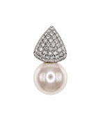 Pearl Muse Pavé Pearl Drop Earrings Delisa Jewelry