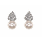 Pearl Muse Pavé Pearl Drop Earrings