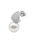 Pearl Muse Pavé Pearl Drop Earrings