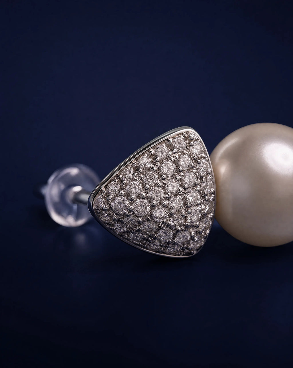 Pearl Muse Pavé Pearl Drop Earrings Delisa Jewelry