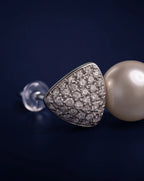 Pearl Muse Pavé Pearl Drop Earrings Delisa Jewelry
