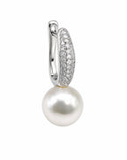 Pearl Muse Pavé Pearl Hoop Earrings Delisa Jewelry