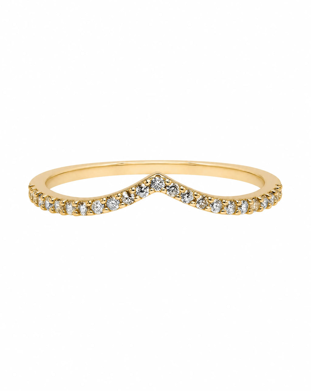 Rising Star V-Shaped Ring