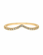 Rising Star V-Shaped Ring