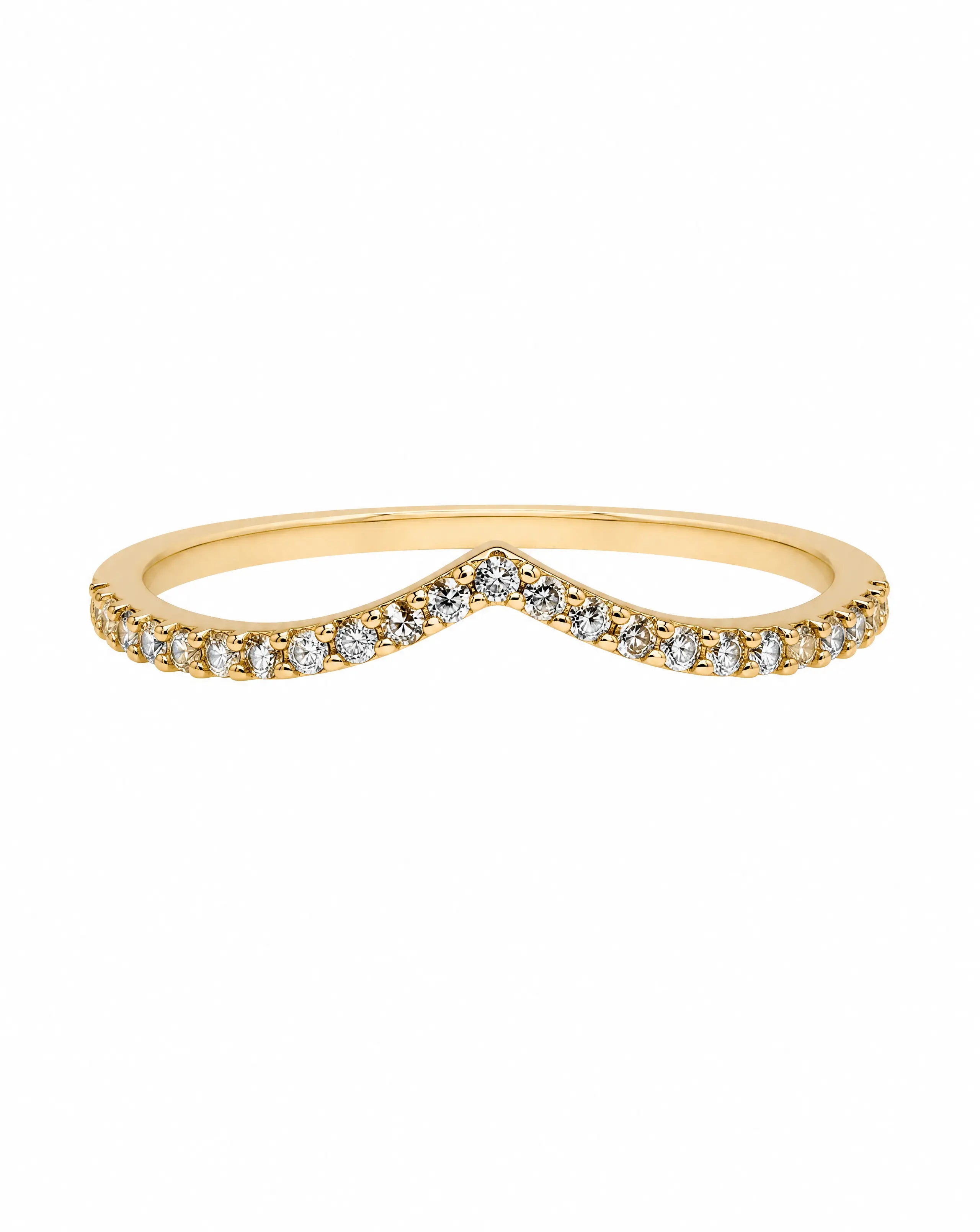 Rising Star V-Shaped Ring
