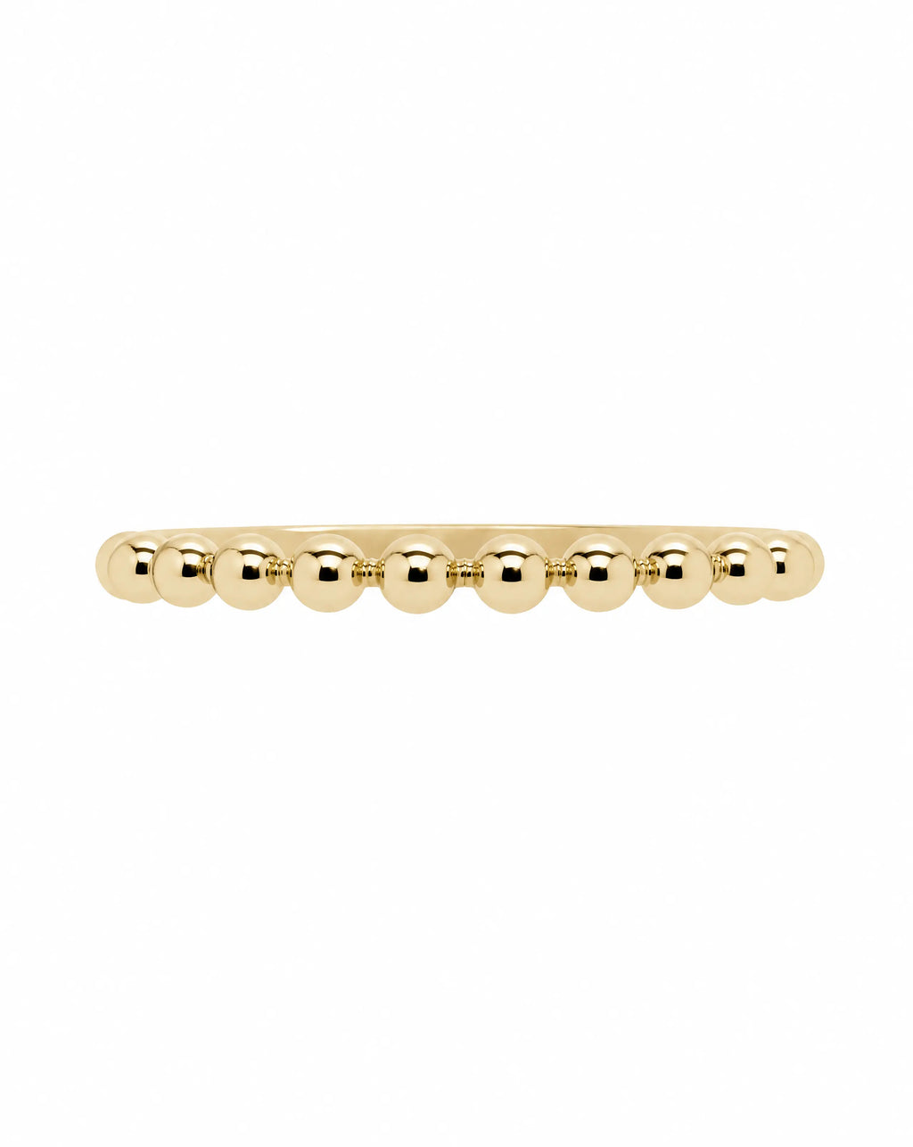 Rising Star Beaded Gold Ring