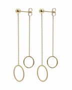 Rising Star Orbit Drop Earrings Delisa Jewelry