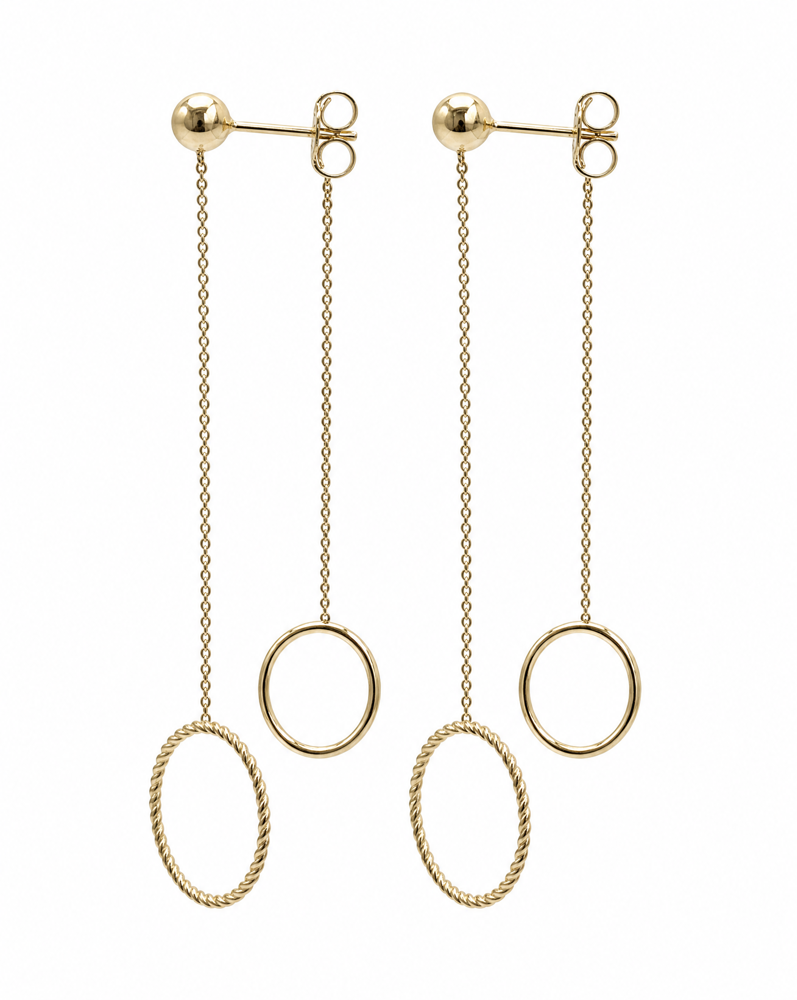 Rising Star Orbit Drop Earrings Delisa Jewelry