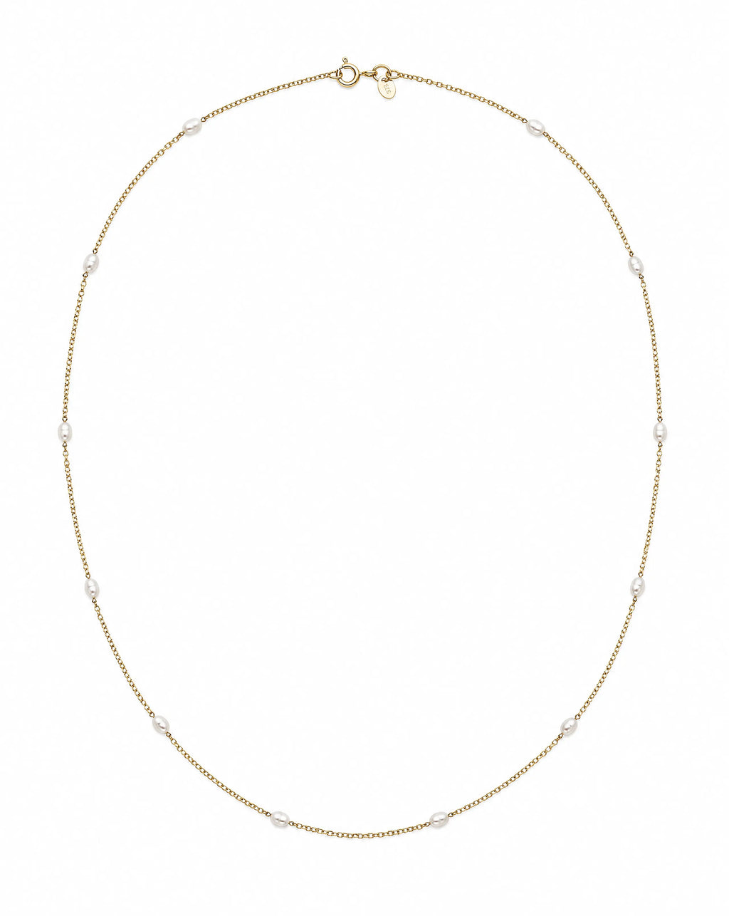 Rising Star Pearl Chain Necklace Delisa Jewelry