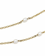 Rising Star Pearl Chain Necklace Delisa Jewelry