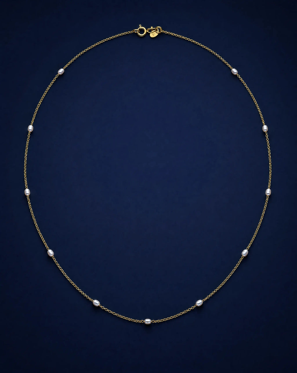 Rising Star Pearl Chain Necklace Delisa Jewelry