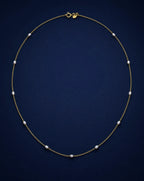 Rising Star Pearl Chain Necklace Delisa Jewelry