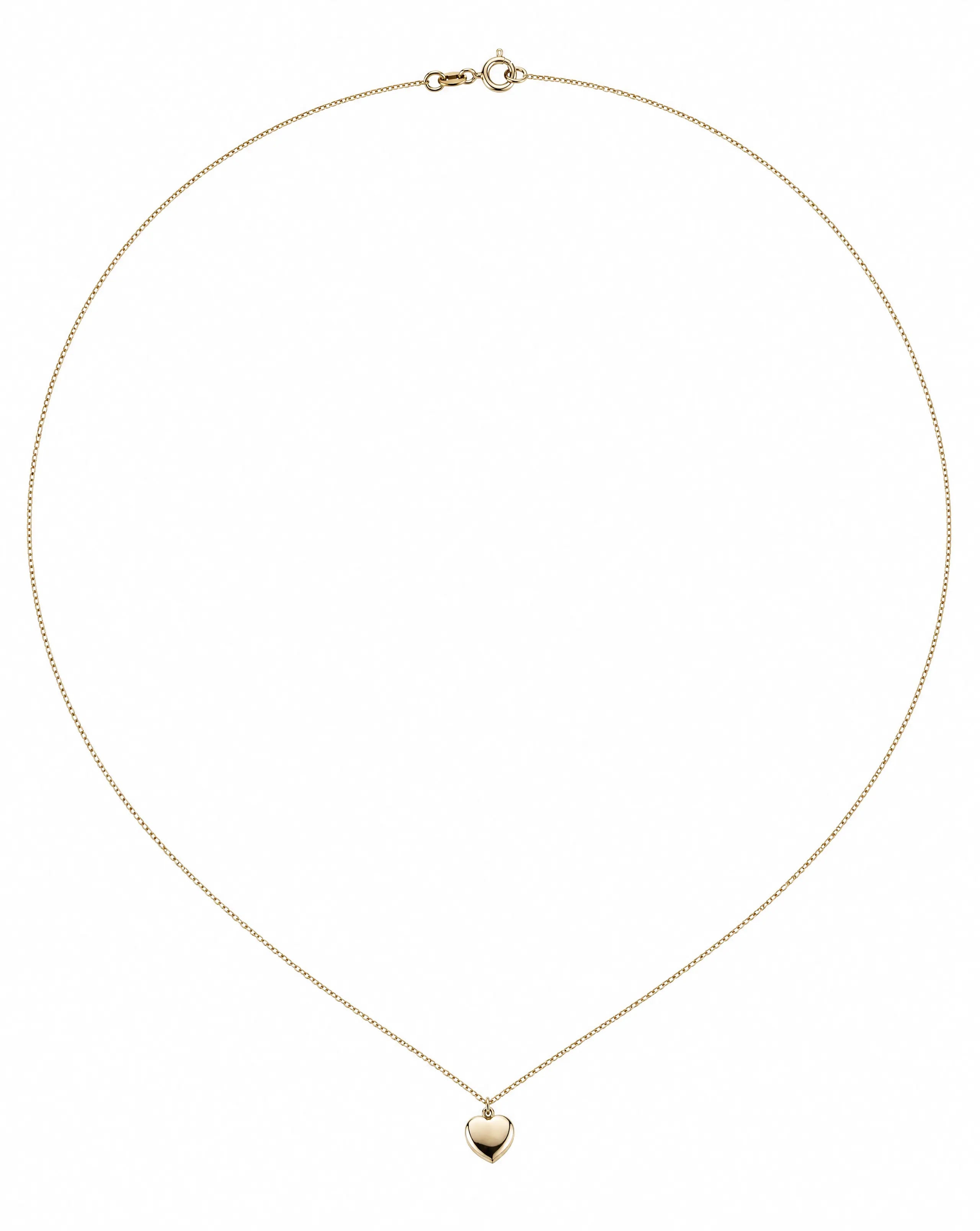 Rising Star Minimal Heart Necklace Delisa Jewelry