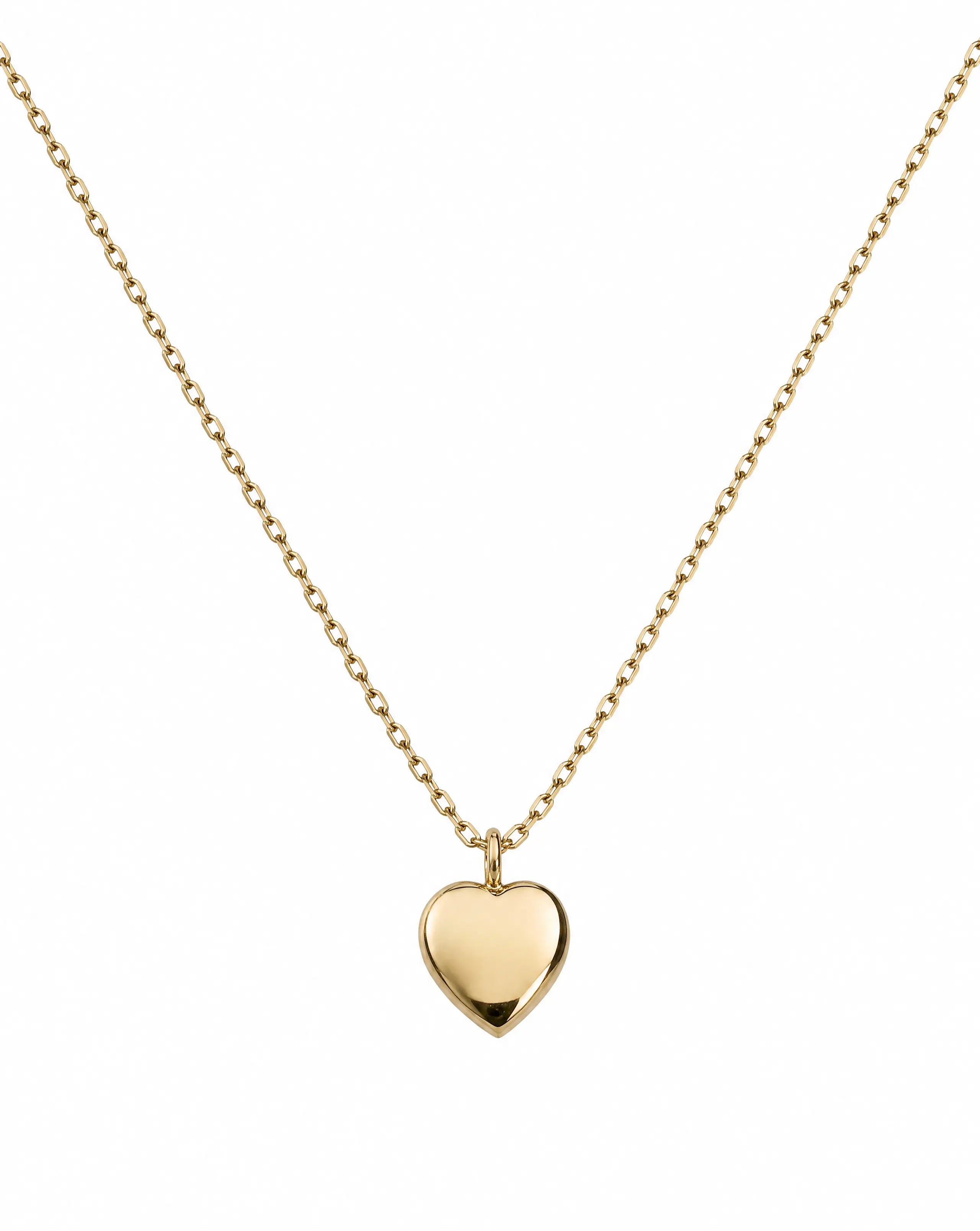 Rising Star Minimal Heart Necklace Delisa Jewelry