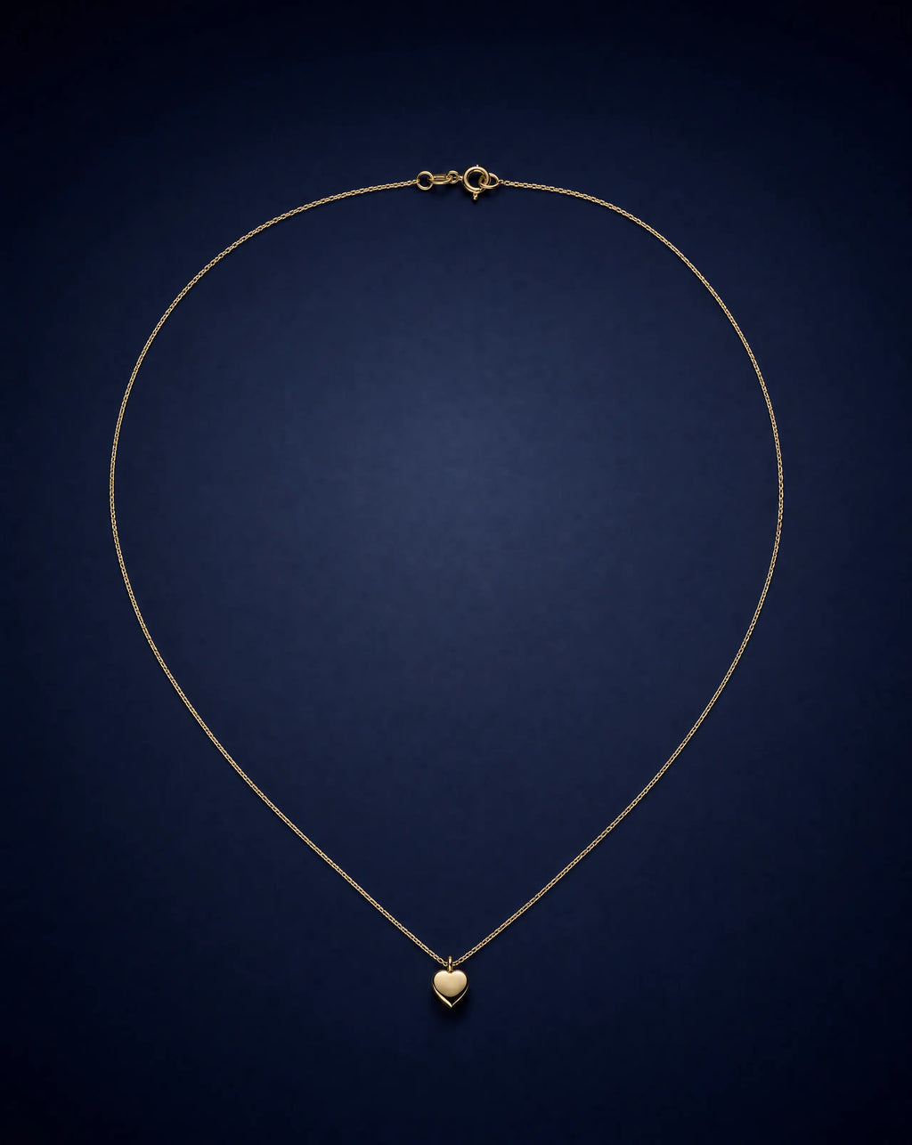 Rising Star Minimal Heart Necklace Delisa Jewelry