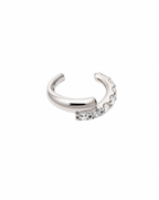 Asteria Dual Silver Ear Cuff Set Delisa Jewelry