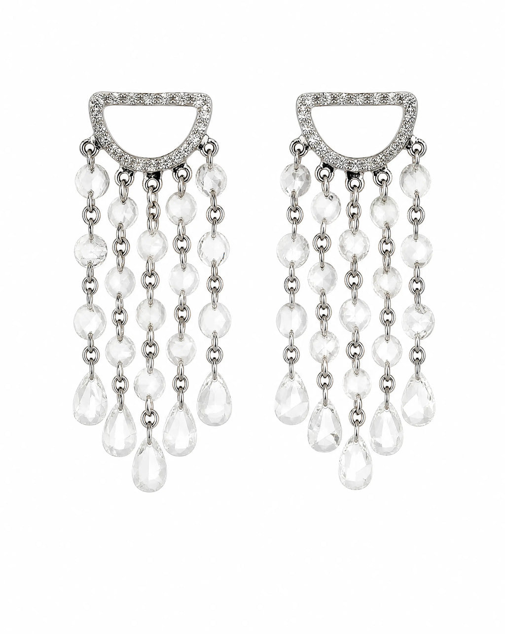 Delisa Celestia Diamond Cascade Earrings Delisa Jewelry