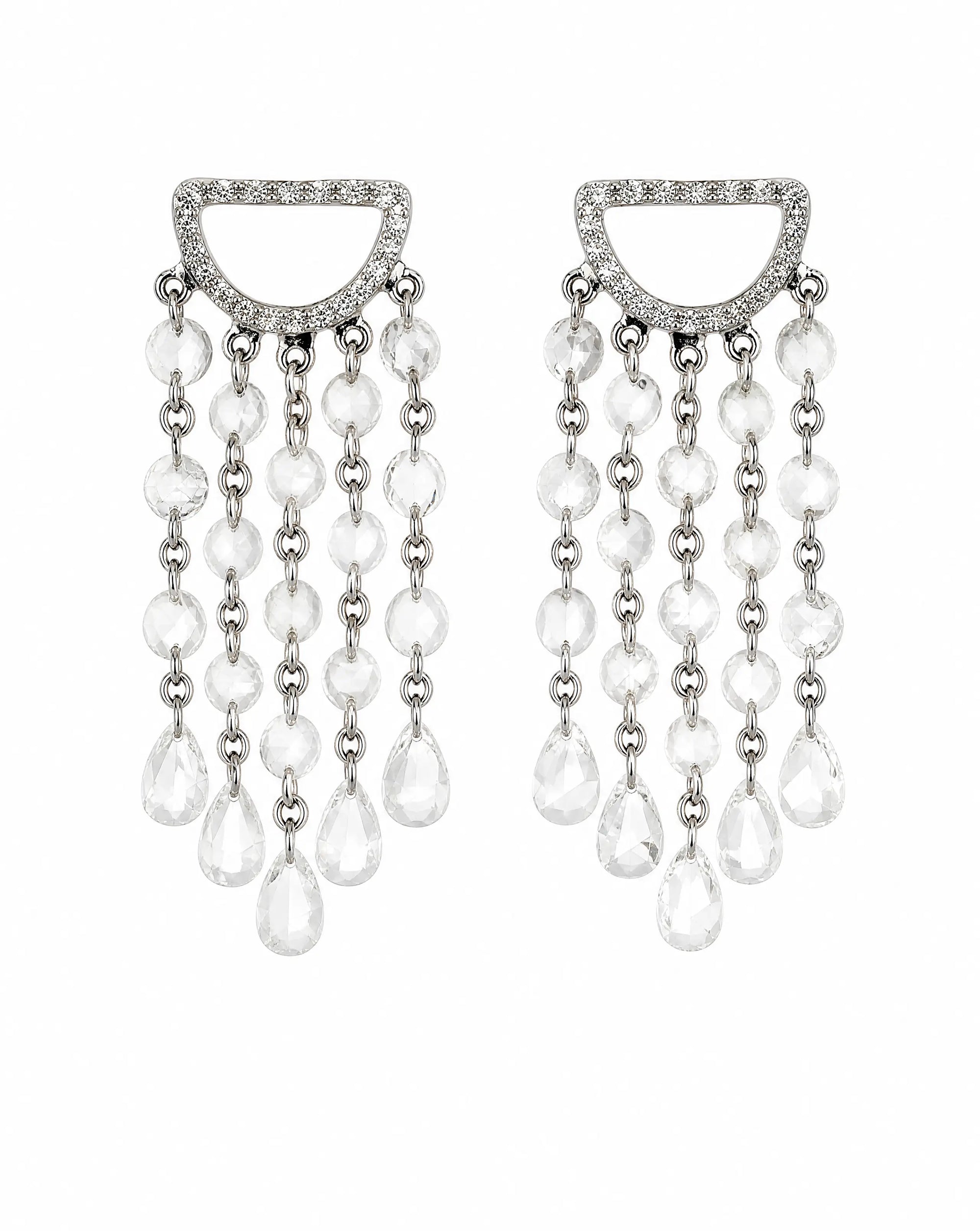 Delisa Celestia Diamond Cascade Earrings Delisa Jewelry