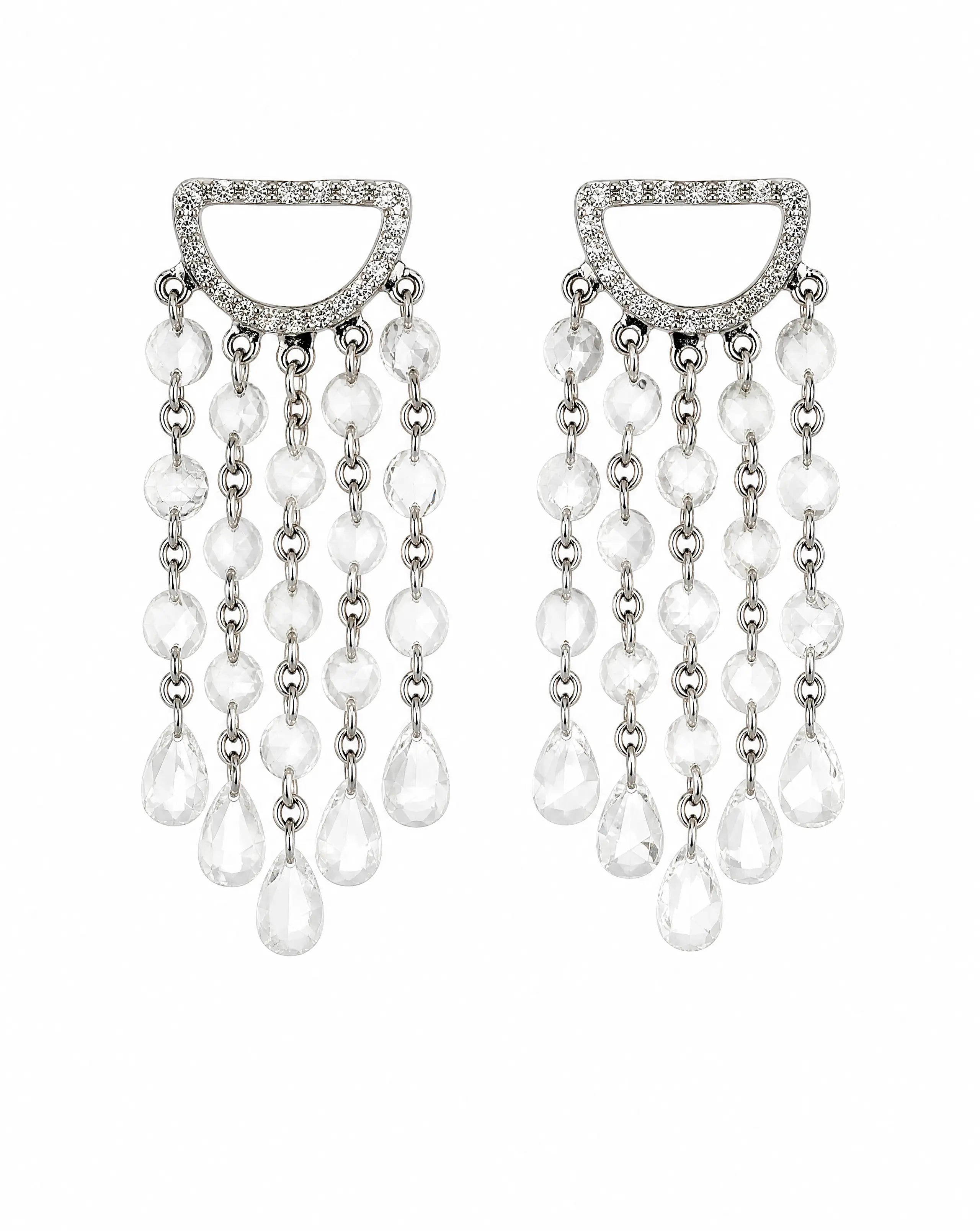 Delisa Celestia Diamond Cascade Earrings Delisa Jewelry