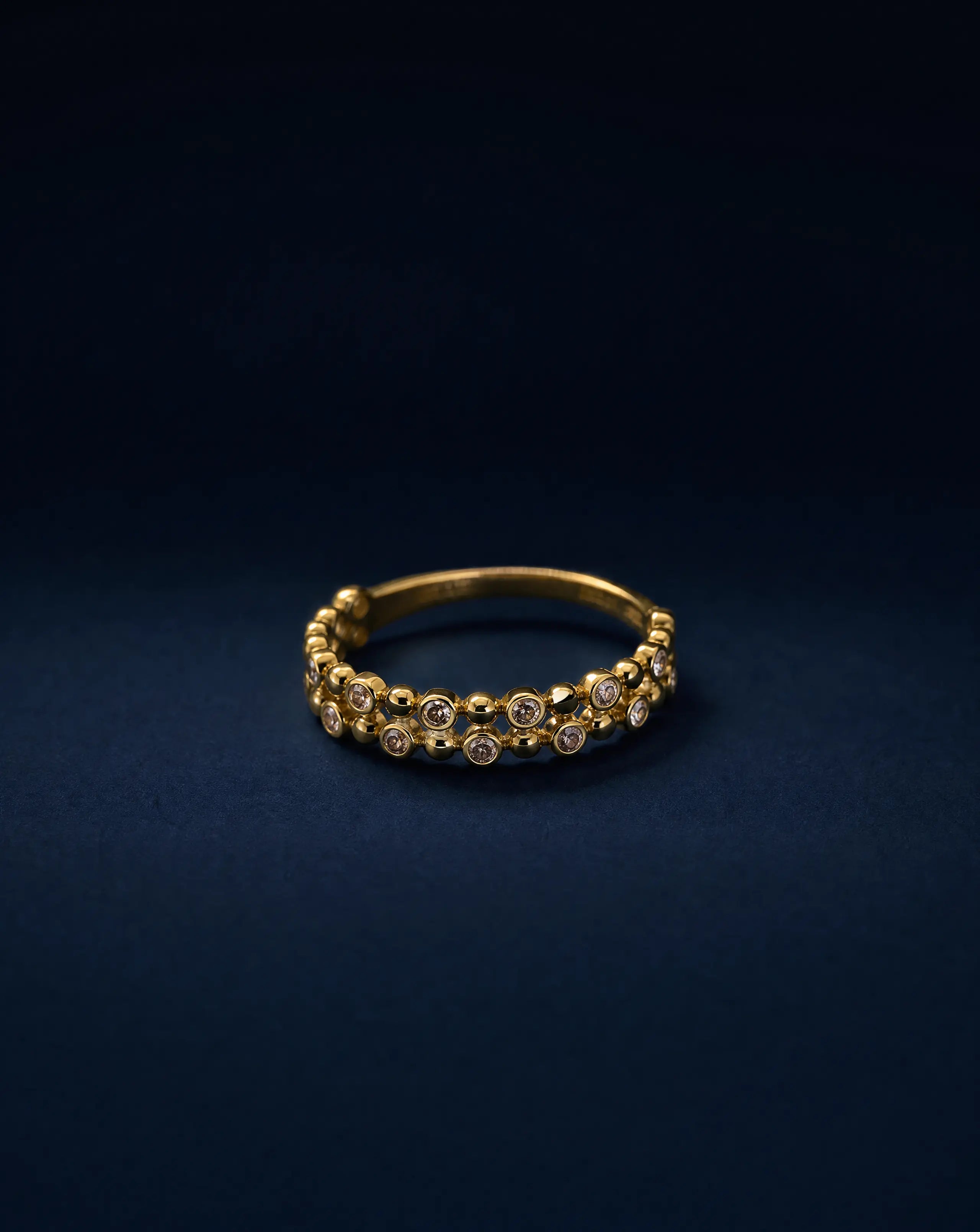 Rising Star Double Band Ring Delisa Jewelry
