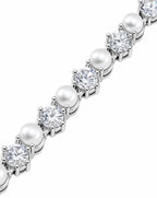 Asteria Pearl Tennis Bracelet Delisa Jewelry