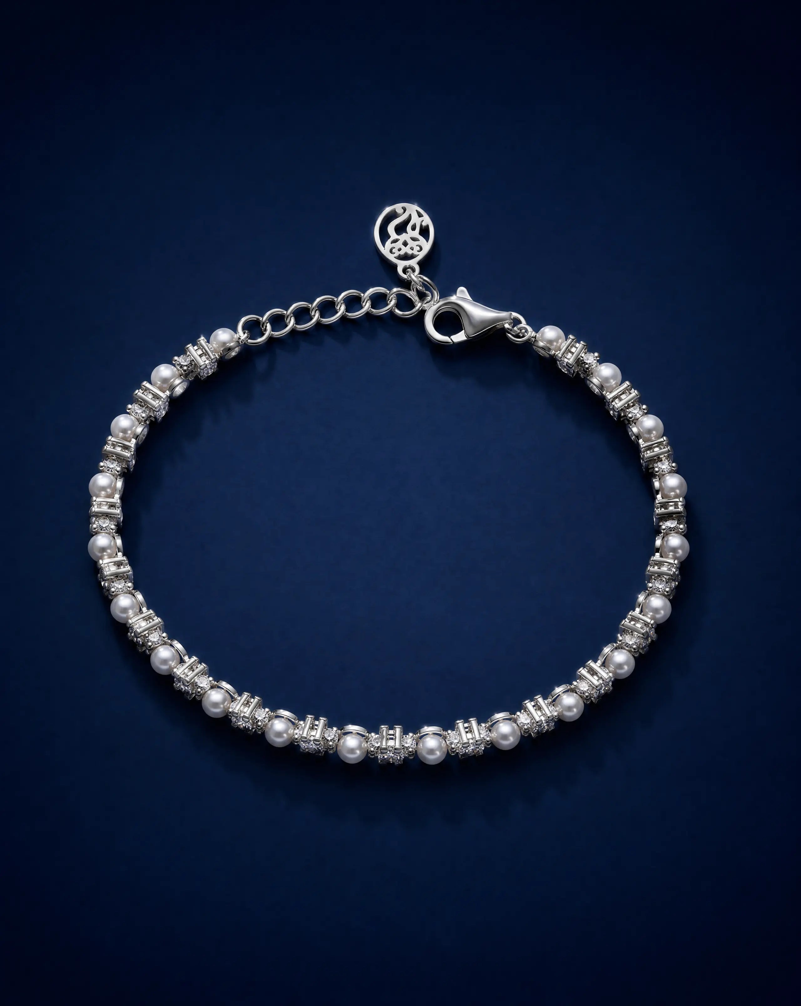 Asteria Pearl Tennis Bracelet Delisa Jewelry