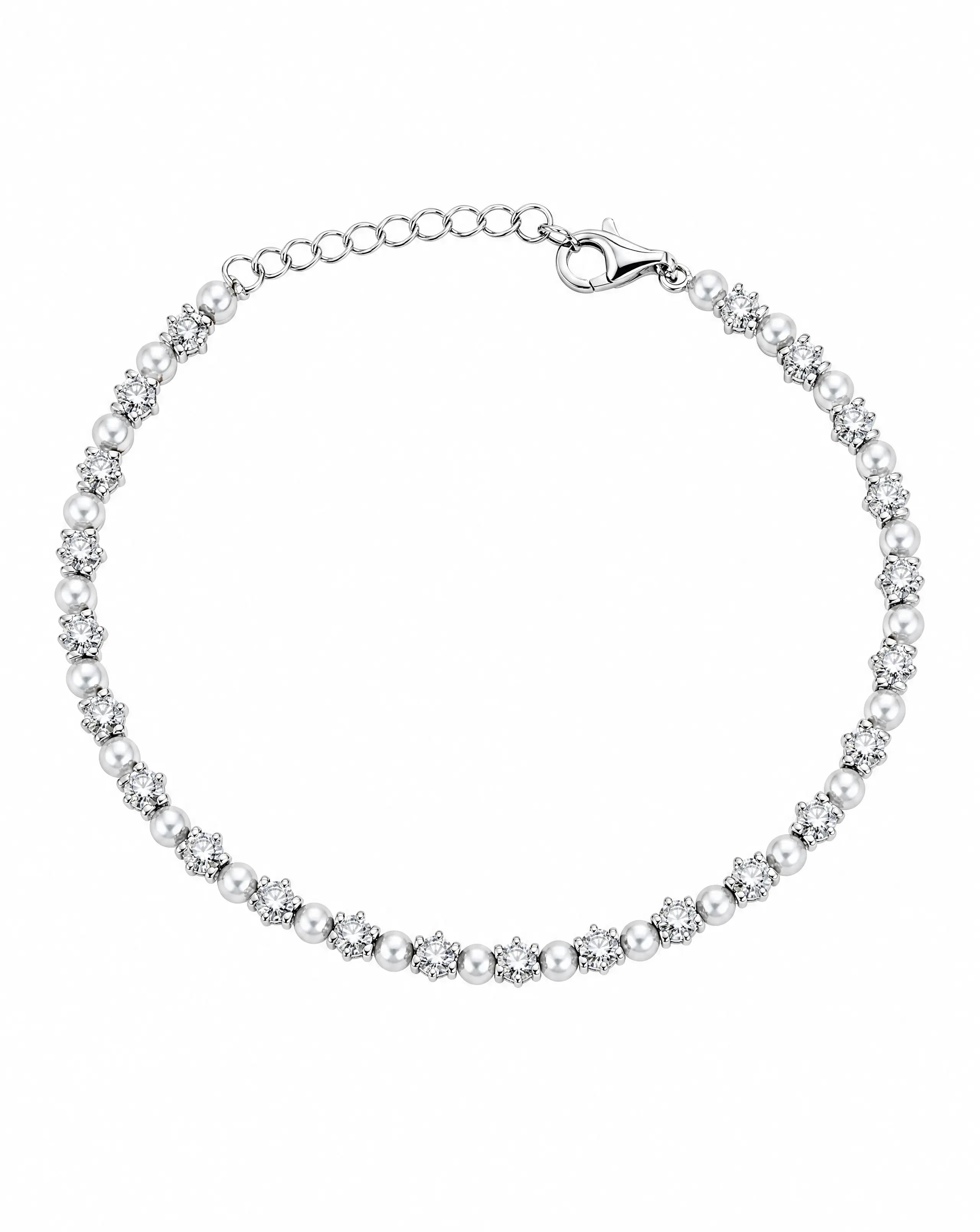 Asteria Pearl Tennis Bracelet Delisa Jewelry