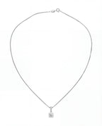 925 Silver Solitaire Pendant Necklace, 40 cm - Delisa Jewelry