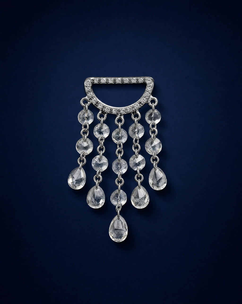 Delisa Celestia Diamond Cascade Earrings Delisa Jewelry