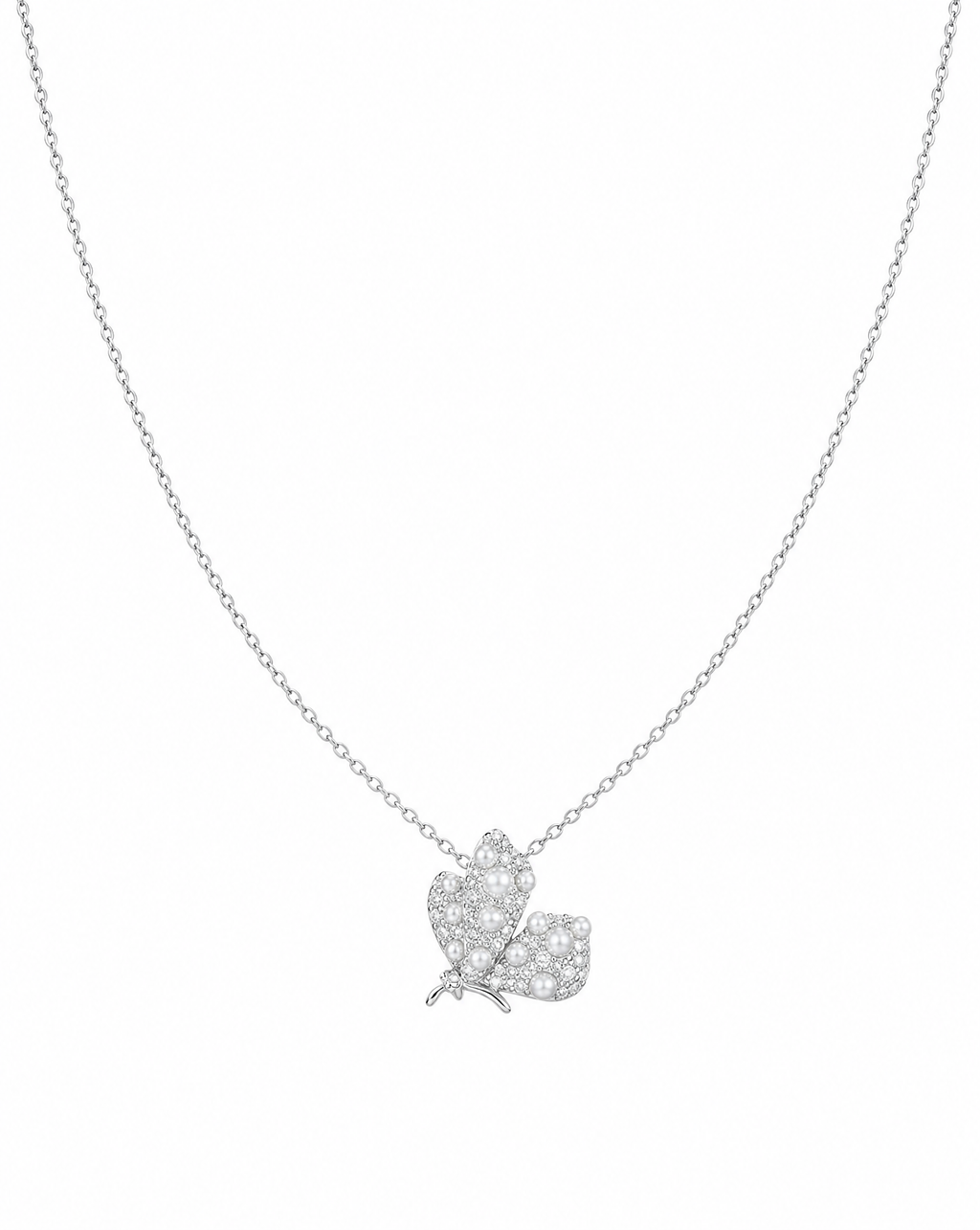 Pearl Muse Butterfly Necklace Delisa Jewelry