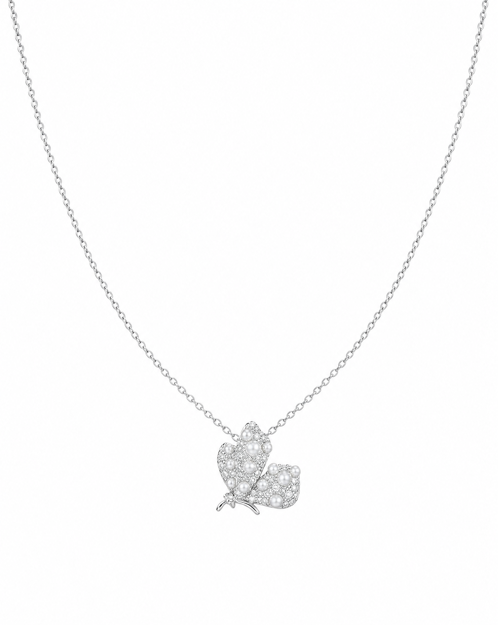 Pearl Muse Butterfly Necklace Delisa Jewelry