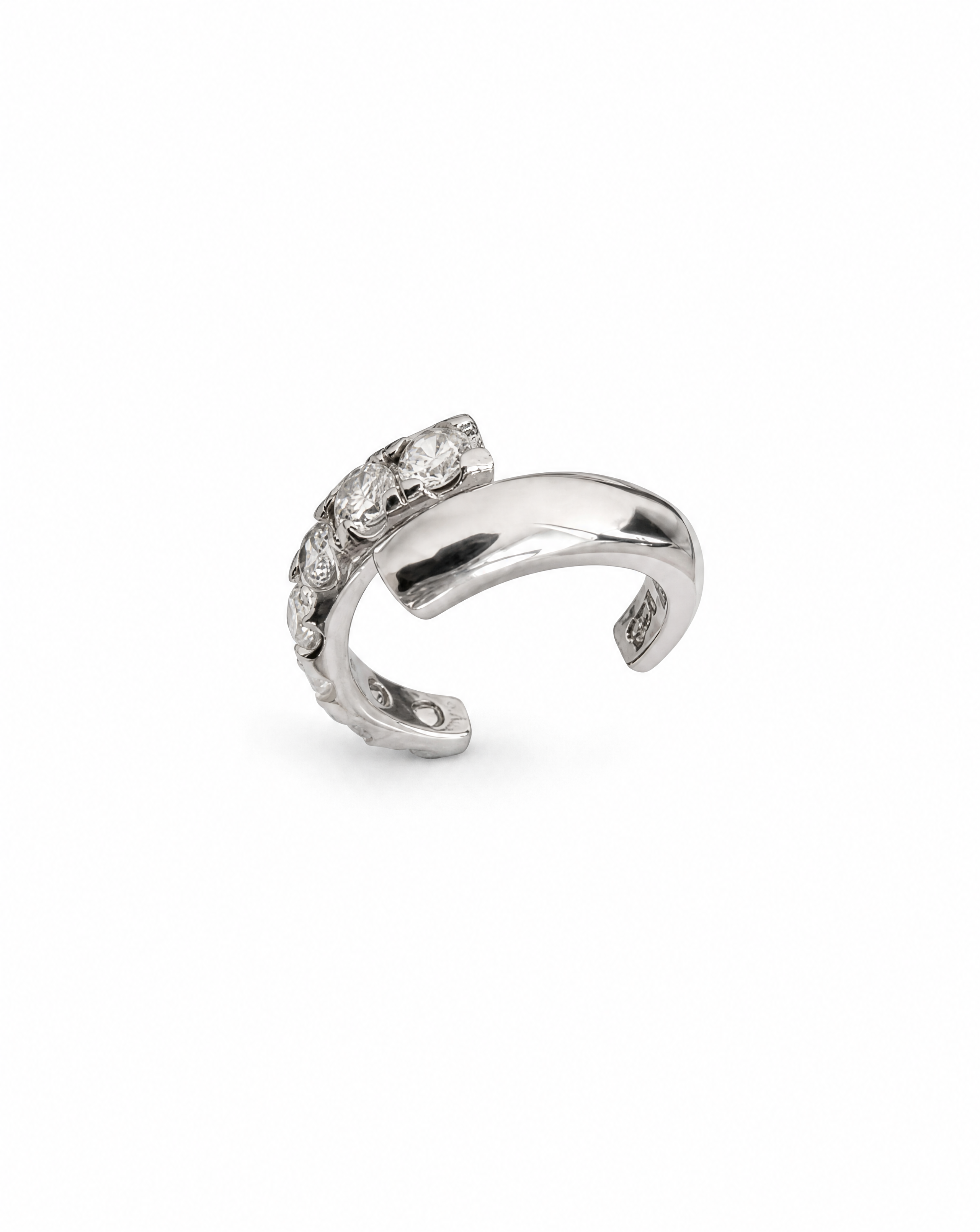 Asteria Dual Silver Ear Cuff Set Delisa Jewelry