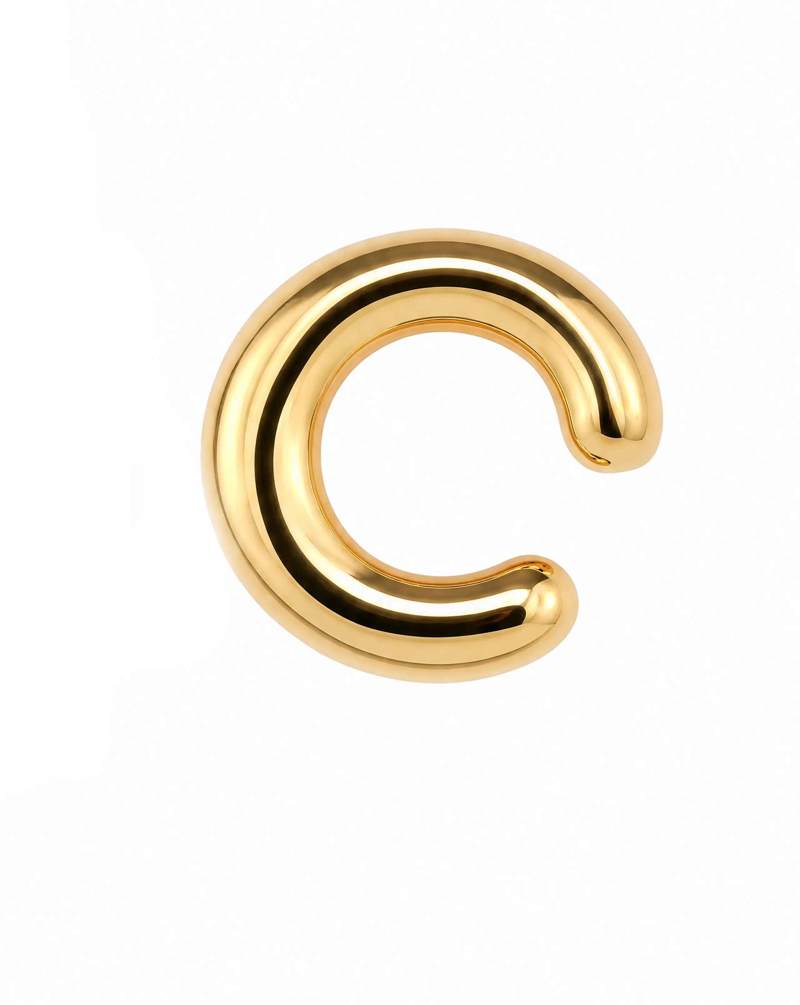 Asteria Sculptural Gold Ear Cuff Delisa Jewelry